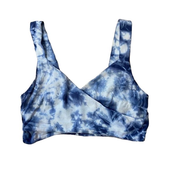 aerie Tops - {Aerie} Blue Tie Dye Brallette - Medium